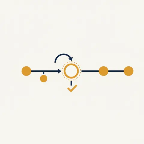 Timeline diagram contrasting the renewal and retirement of a bill of exchange.