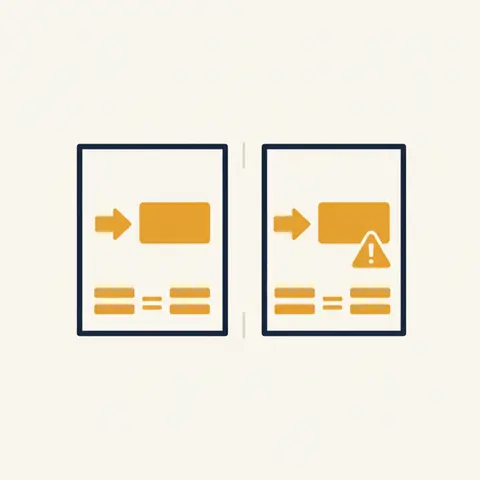 Diagram comparing correct versus incorrect account posting, both showing balanced totals