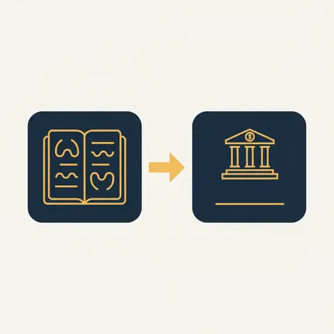 Diagram showing that a depreciation journal entry does not affect the bank balance.