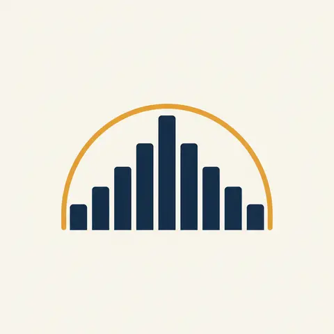 Histogram with touching bars showing frequency distribution of student heights
