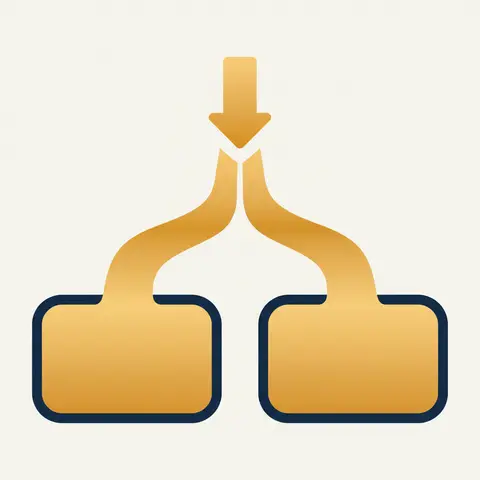 Fork diagram showing revenue receipts going to Income and Expenditure account while capital receipts go directly to the Balance Sheet