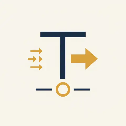A T-account diagram showing net profit flowing in on one side and three sequential deductions flowing out on the other side, balancing to zero.