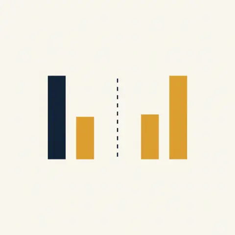 Two bar charts side by side — one showing unequal capital contributions, the other showing an equal profit split — illustrating that the two ratios are independent.