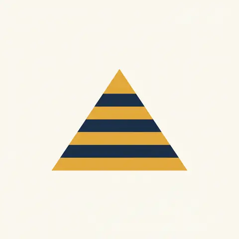 Five-layer pyramid representing Maslow's hierarchy of needs from basic to self-fulfilment