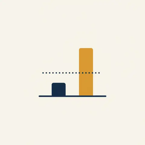 Bar chart illustrating differential piece-rate pay below and above the production target