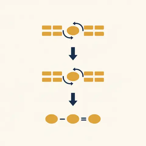 Three-step vertical flowchart for calculating profit from incomplete records
