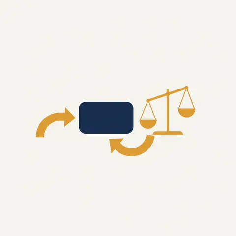 Diagram showing money flowing into a business and splitting into income and expenses to reveal profit