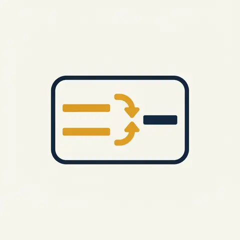 A diagram showing two debit entries combining into one credit entry to illustrate a compound journal entry.