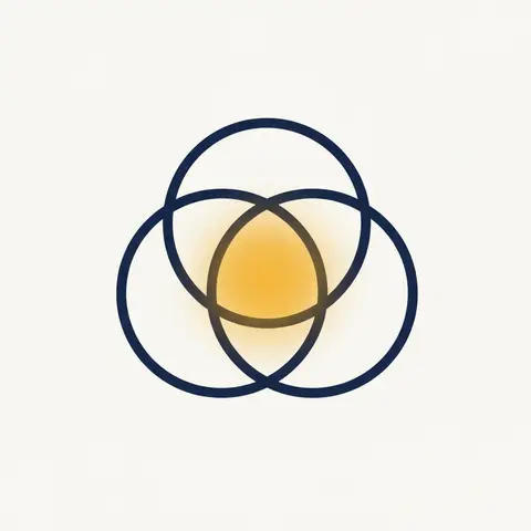 Venn diagram of three overlapping circles showing honesty, fairness, and accountability as the core elements of business ethics.