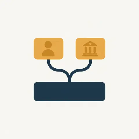 Diagram comparing owners' funds and borrowed funds as the two types of external finance sources