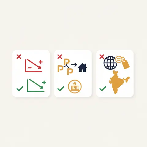 Myth versus fact cards correcting three common misconceptions about public, private, and global enterprises