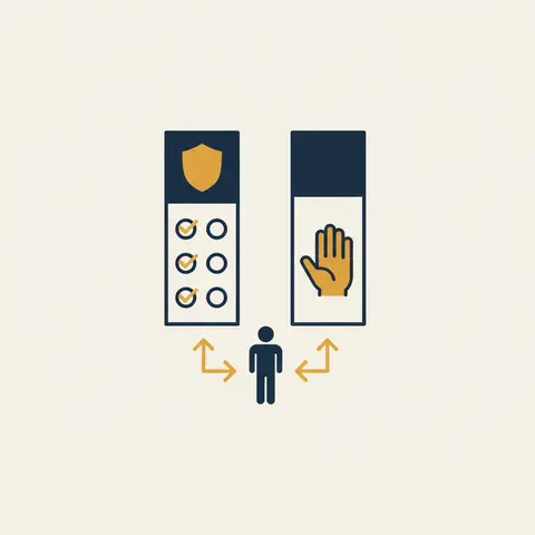 Diagram comparing the protections of a formal job versus the lack of protections in an informal job.