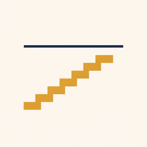 Staircase showing carrying value of debentures rising each year while the annual rupee finance cost stays flat.